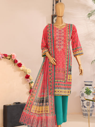 Femi vol 2 By MTF Digital Printed Embroidered Lawn | Unstitched Suit D01 SKU: femv301