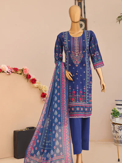 Femi vol 2 By MTF Digital Printed Embroidered Lawn | Unstitched Suit D02 SKU: femv302