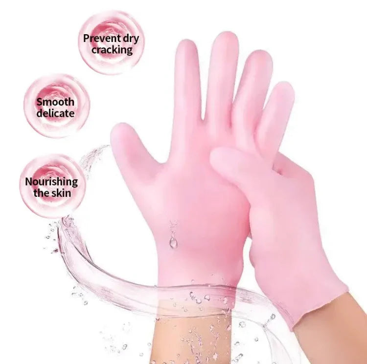 SPA GEL Silicone Moisturizing Socks/Gloves for Hands/Feet smoothHand/Feet Skin Care GEL Gloves/Socks Beauty Hand/Feet Gloves/Socks (01 pair)