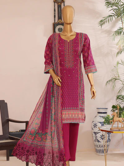 Femi vol 2 By MTF Digital Printed Embroidered Lawn | Unstitched Suit D06 SKU: femv306